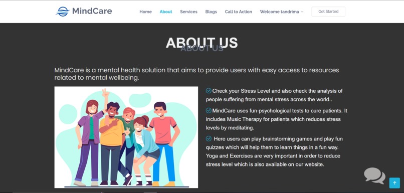 MindCare - Mental HealthCare Web App – screenshot 2