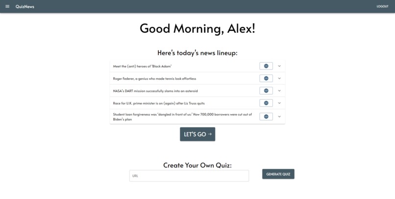 QuizNews – screenshot 3