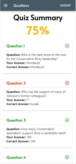 QuizNews – screenshot 4