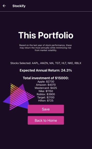 Beginner Stock Portfolio Creation  – screenshot 5