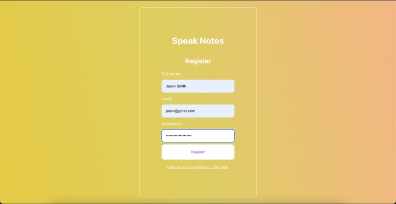 SpeakNotes – screenshot 1