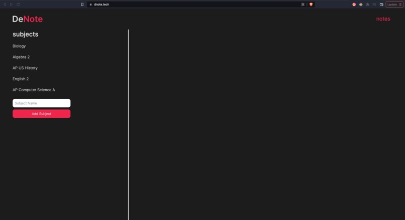 DeNote – screenshot 1