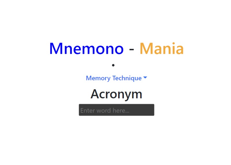 Mnemono-mania – screenshot 1