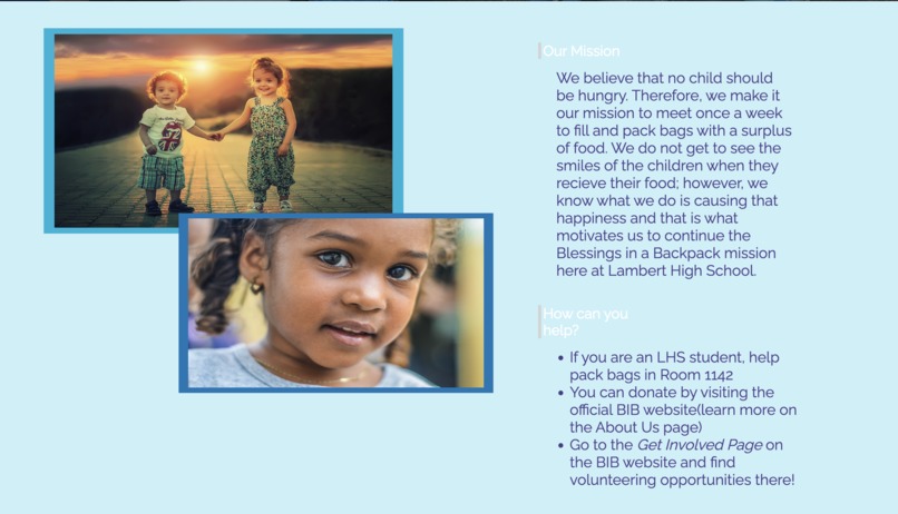 Lambert Blessings in a Backpack Website – screenshot 4