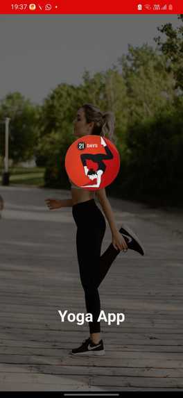 Yoga and fitness app – screenshot 1