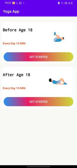 Yoga and fitness app – screenshot 2