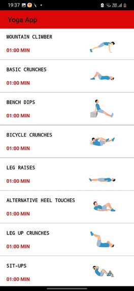 Yoga and fitness app – screenshot 3