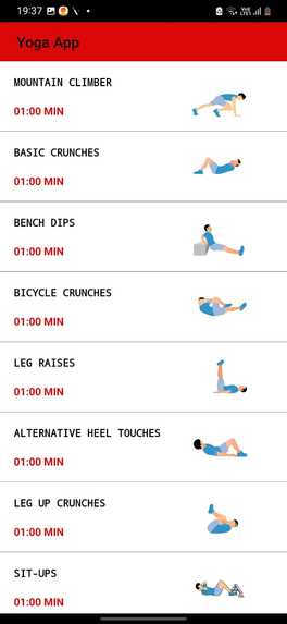 Yoga and fitness app – screenshot 4