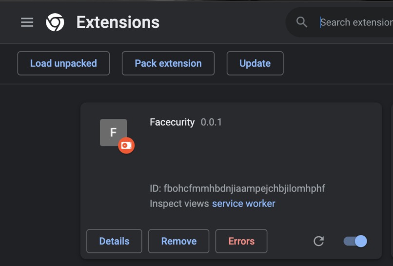 Facecurity – screenshot 2