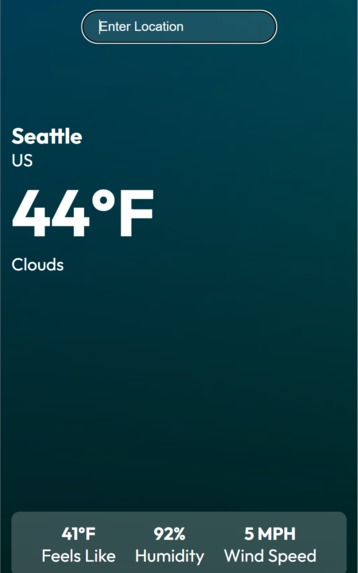Weather App – screenshot 1
