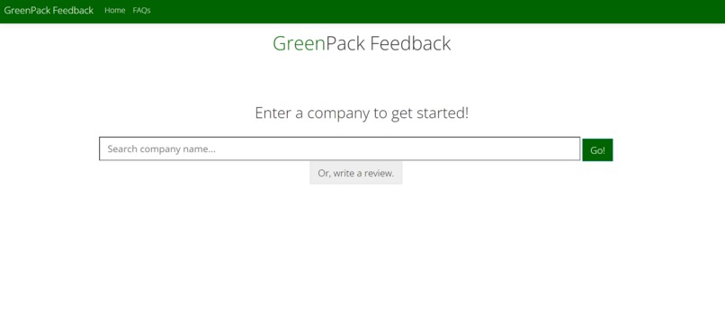 GreenPack Feedback – screenshot 1