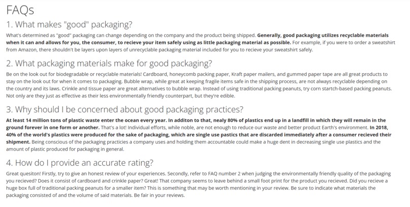 GreenPack Feedback – screenshot 4