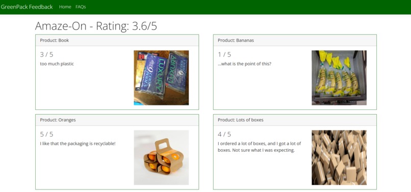 GreenPack Feedback – screenshot 3