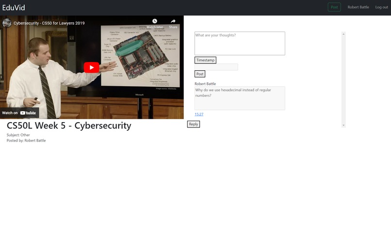 EduVid – screenshot 1