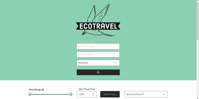 EcoTravel – screenshot 1
