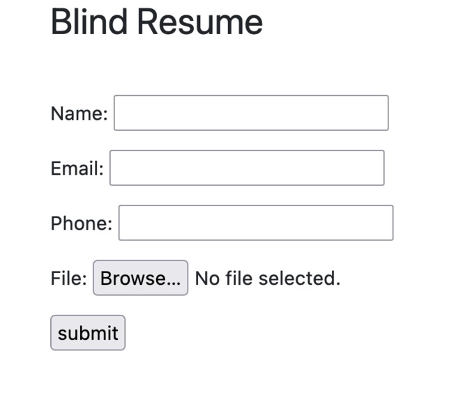 Blinder Resume – screenshot 1