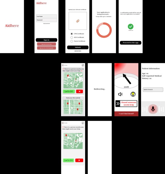 Aidhere – screenshot 1