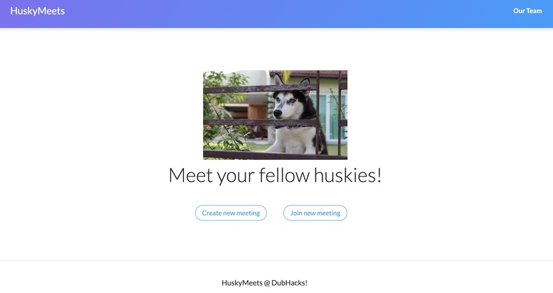 HuskyMeet – screenshot 1