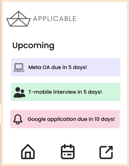 Applicable  – screenshot 1