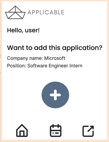 Applicable  – screenshot 2