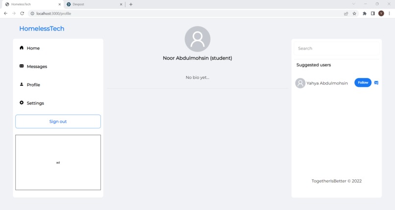 HomelessTech – screenshot 1