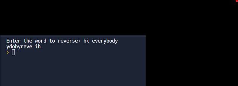 string reverser – screenshot 1