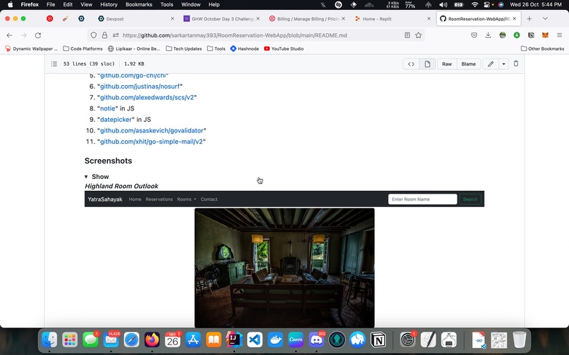Showoff README – screenshot 1