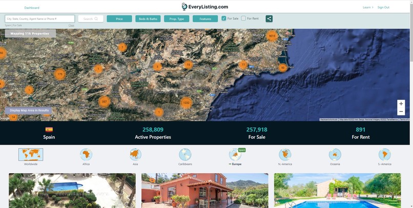 Big-data geographical interaction system – screenshot 1