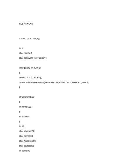 College Data Management – screenshot 2