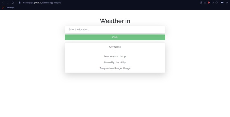 THE GITHUB PAGES CHALLENGE – screenshot 1