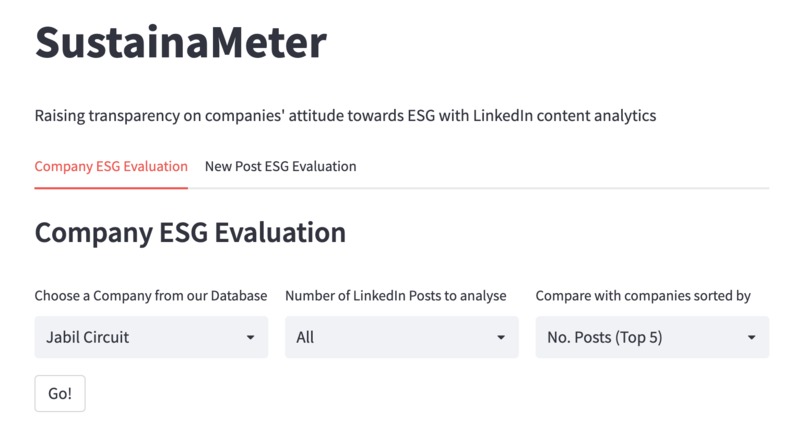 SustainaMeter – screenshot 2