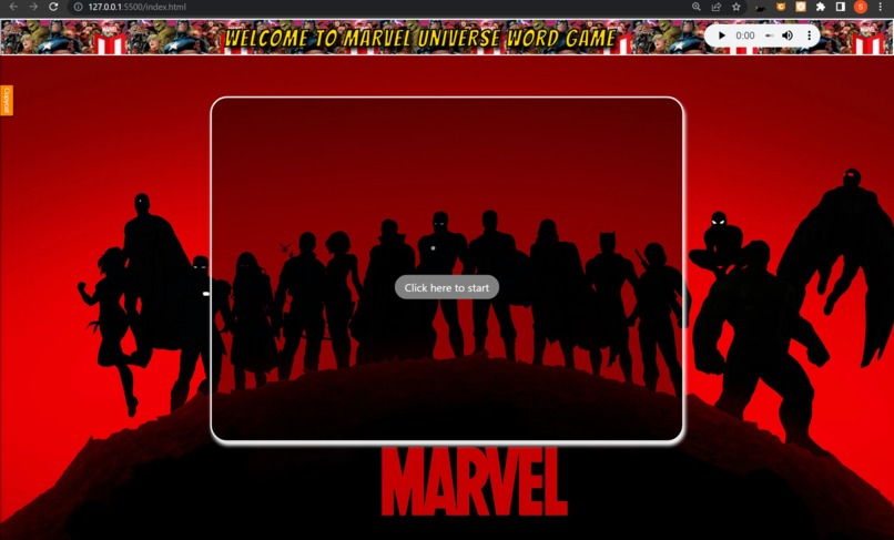 MARVEL word scramble game – screenshot 1