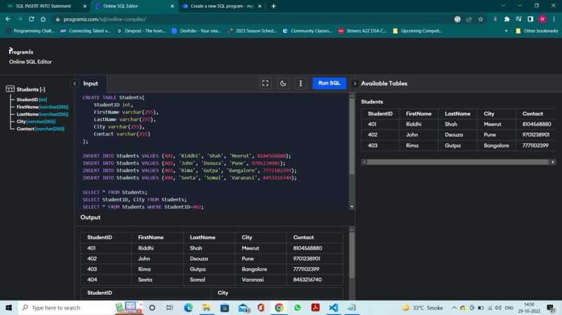 Hack with SQL – screenshot 1