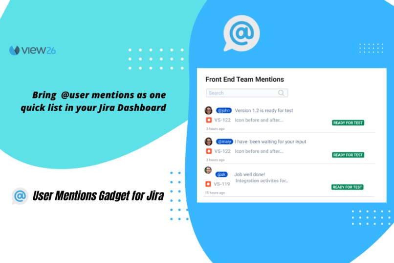 User Mentions Gadget for Jira – screenshot 1