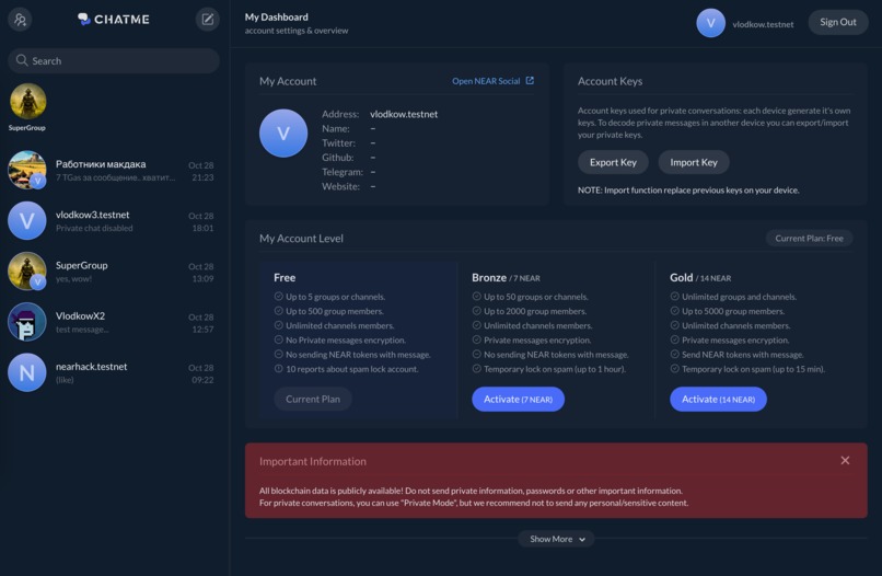 ChatMe - Chats & Messages service – screenshot 2