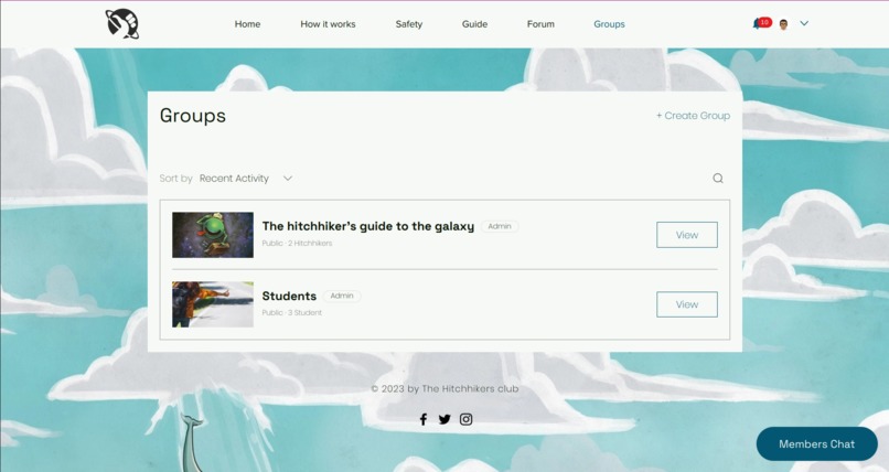 Hitchhikers.club – screenshot 3