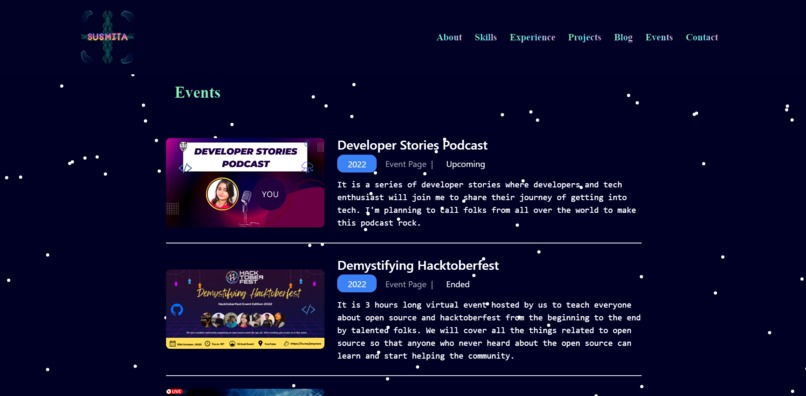 Portfolio – screenshot 3