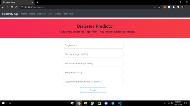 Healthify-Up – screenshot 3