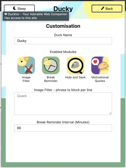 ❤ Ducktor - Your Adorable Web Companion – screenshot 4