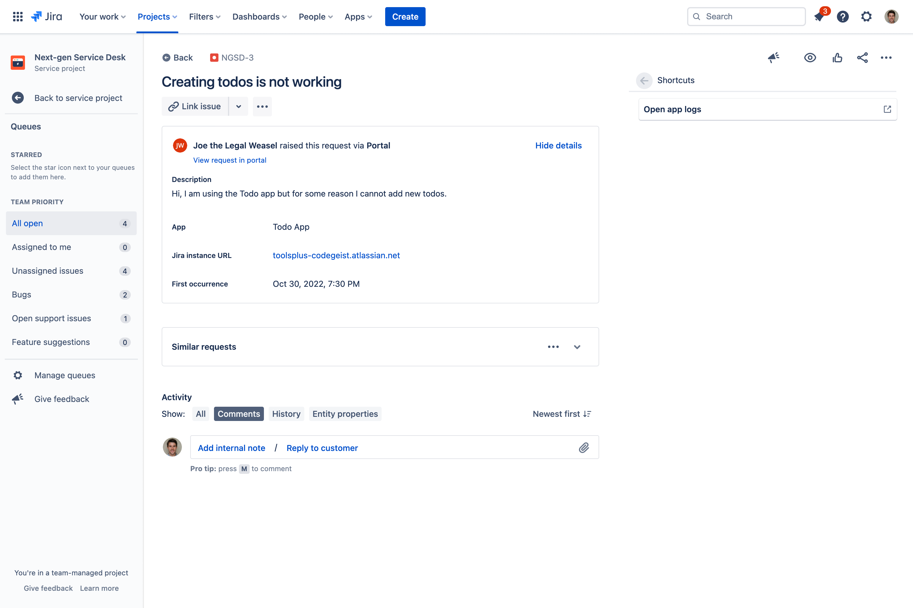 Shortcuts for Jira Devpost