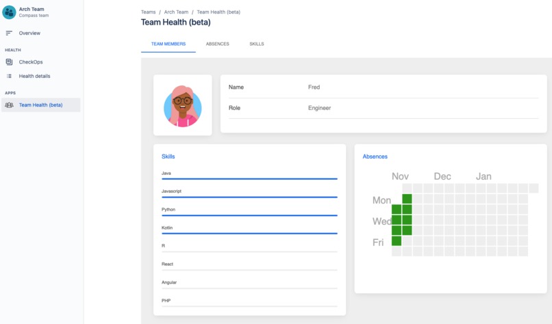 Team Health for Compass – screenshot 1