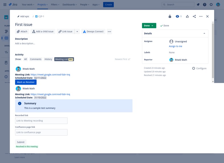 DevOpsConnect – screenshot 2