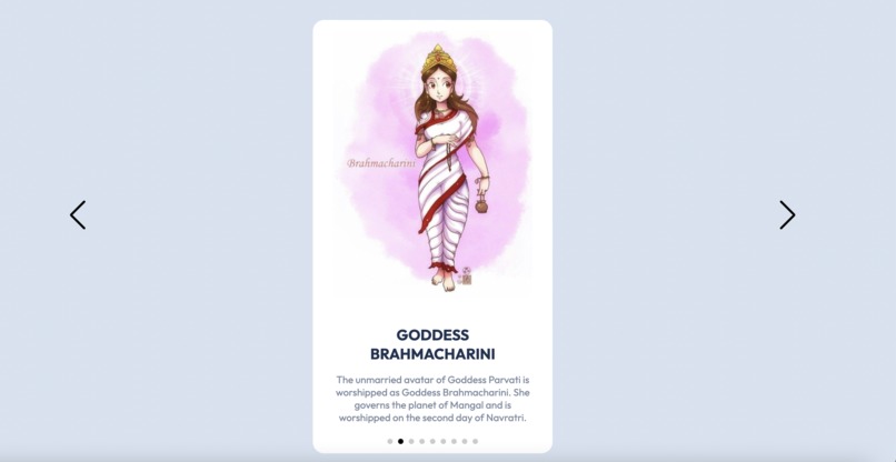 Navratri-Webpage – screenshot 1