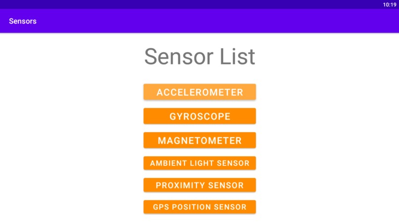 Mobile Sensor Data – screenshot 1