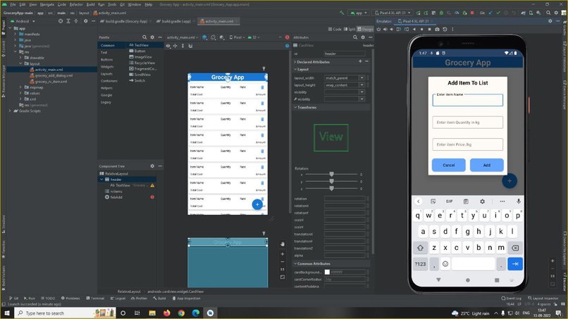 Grocery Android App – screenshot 2
