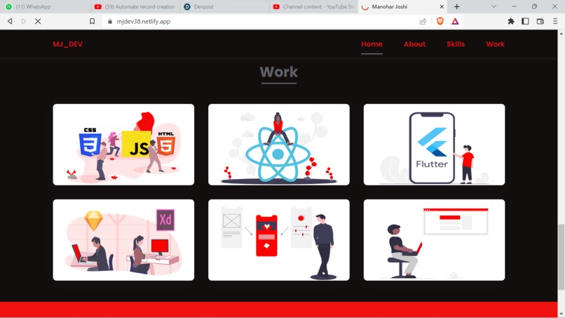 Portfolio – screenshot 1