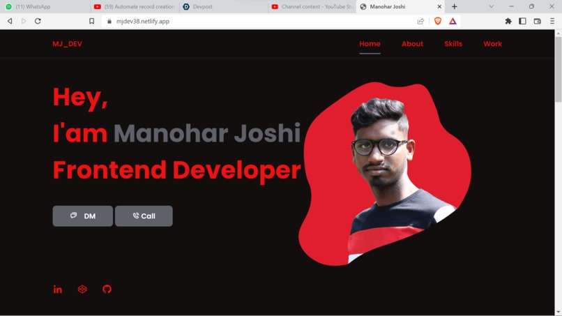 Portfolio – screenshot 2