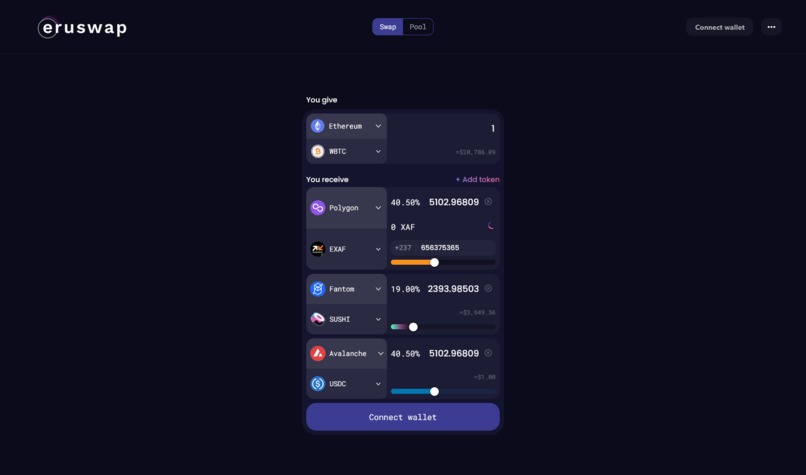 ERUSWAP – screenshot 1