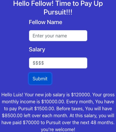 Pursuit ISA Calculator Chrome extension and website! – screenshot 2