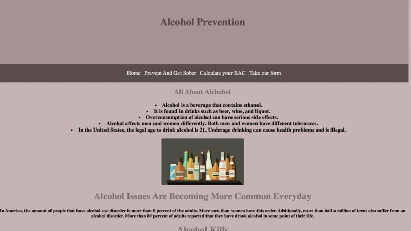 Prevent Alcohol – screenshot 1